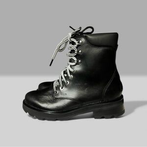 🌻NEW w/box! Sorel Lennox Black Waterproof Leather Chelsea Lug Boots Women’s 9